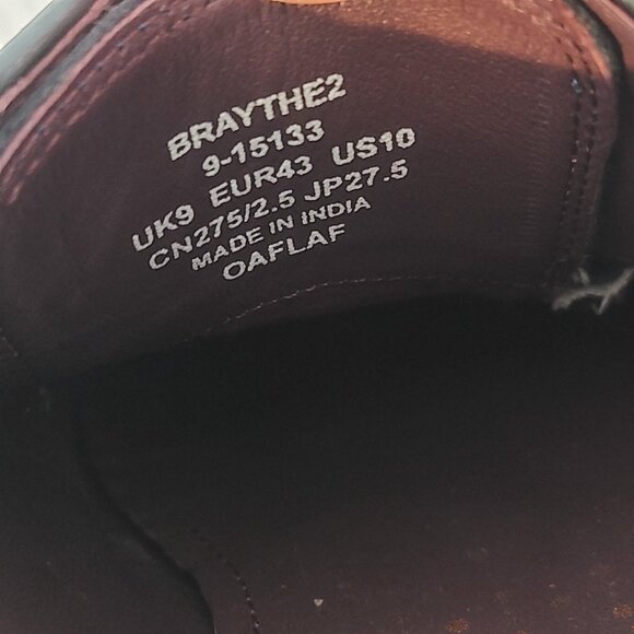 Ted Baker London Braythe 2 Derby Shoes Navy Blue Leather Cap Toe 10 Quiet Luxury - Picture 6 of 12